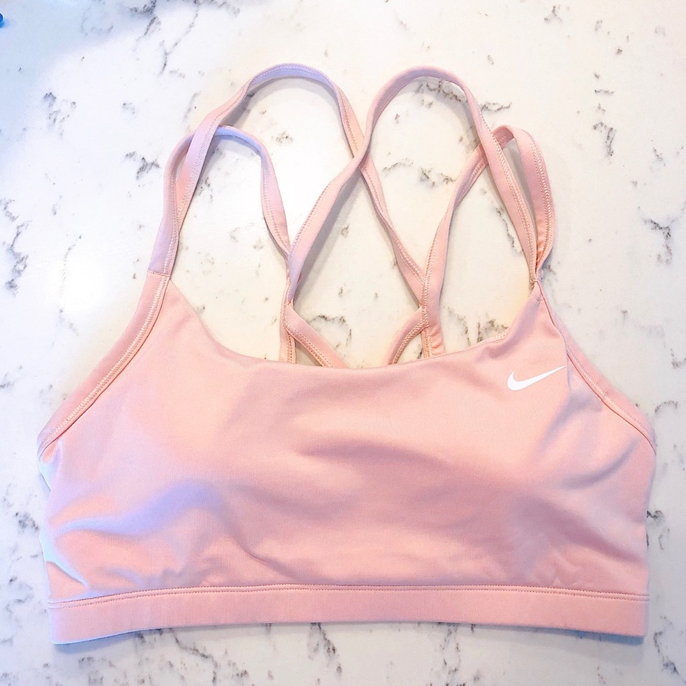 Nike sports bra pink size large